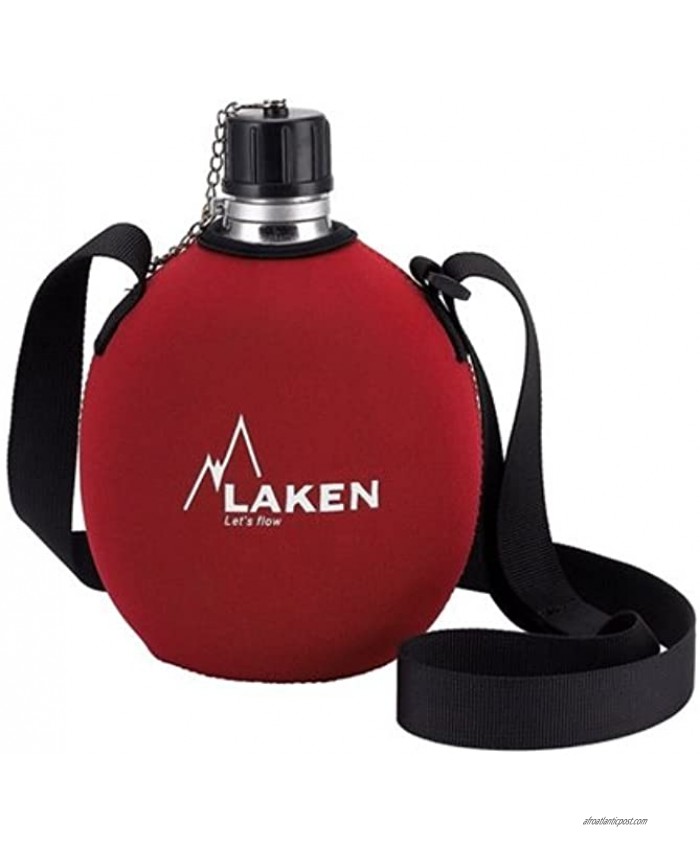 Laken Clasica Aluminum Canteen Water Bottle with Pouch 34 Oz