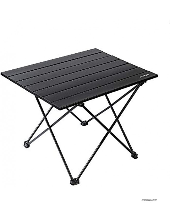 YIYEKE Camping Backpacking Folding Table,Collapsible Ultralight Portable Household Side Coffee Table,with Aluminum Table Top and Compact Bag,Prefect for Camp,Hiking,Cookouts,Picnic,BBQ,TravelMedium