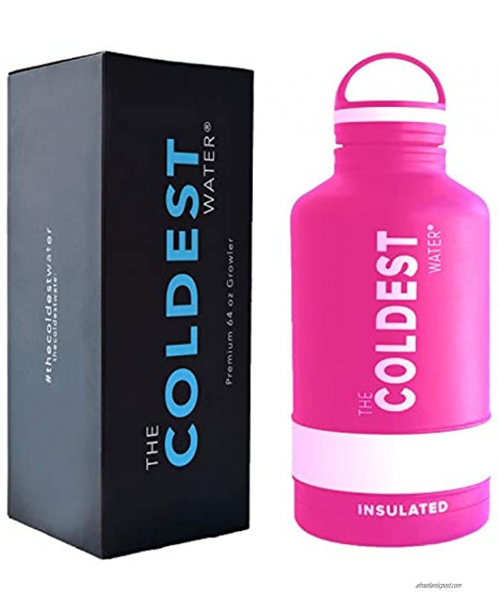 The Coldest Water Bottle Vacuum Insulated Stainless Steel Hydro Travel Mug Ice Cold Up to 36 Hrs Hot 13 Hrs Double Walled Flask with Strong Cap