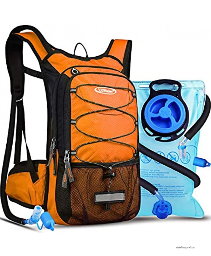 Lunidry Insulated Hydration Pack Backpack with 3L BPA Free Leak-Proof Water Bladder Keep Liquids Cool for Up to 5 Hours Daypack for Hiking Running Cycling Hunting Climbing